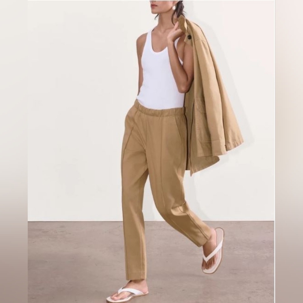 NWOT Everlane Women's 'The Dream Pant' Pull On in Tiger's Eye - Size XS